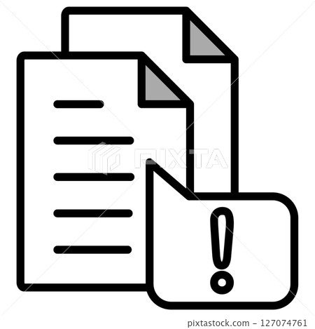 Illustration icon material: Document file 127074761