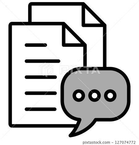 Illustration icon material: Document file Illustration icon material: Document file 127074772