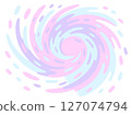 夢幻般的柔和色彩漩渦背景 127074794