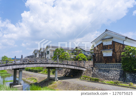 Aoi Bridge over the Hirose River in Yawata City, Kyoto Aoi Bridge over the Hirose River in Yawata City, Kyoto 127075025