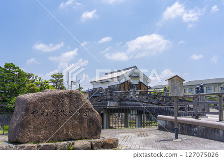 Aoi Bridge over the Hirose River in Yawata City, Kyoto Aoi Bridge over the Hirose River in Yawata City, Kyoto 127075026