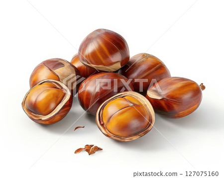 an AI Image Generator, Pile of Freshly Roasted Chestnuts 127075160
