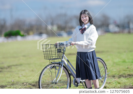 Bicycle and student 127075605