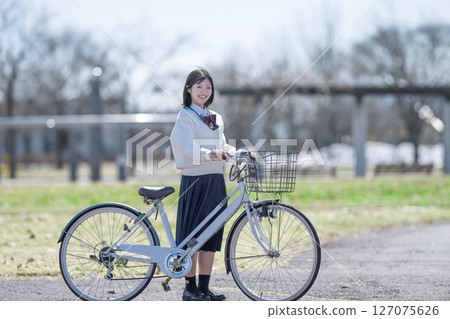 自行車和學生 127075626