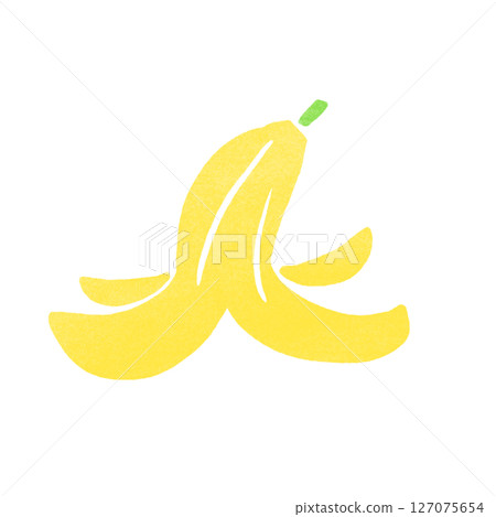 郵票風格的香蕉皮插圖 127075654