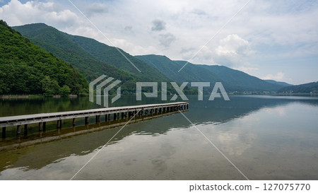 Lakeside campsite: Lake Nakatsuna, Omachi City, Nagano Prefecture Lakeside campsite: Lake Nakatsuna, Omachi City, Nagano Prefecture 127075770