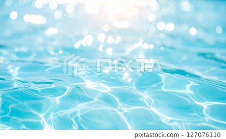 Blue water surface 127076110