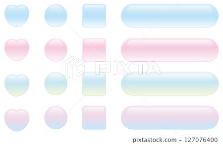 A set of cute transparent buttons A set of cute transparent buttons 127076400