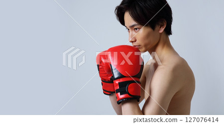 Image of a male boxer Image of a male boxer 127076414