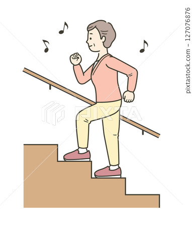 高級女子爬樓梯 127076876