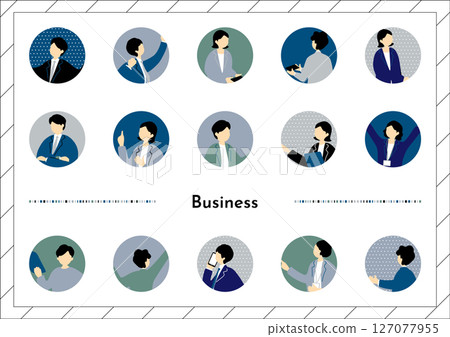 商業場景人物圖示集合 商業場景人物圖示集合 127077955