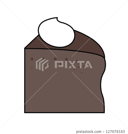 Gateau chocolat illustration icon Gateau chocolat illustration icon 127078183