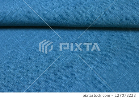 blue green hemp viscose natural fabric cloth color, sackcloth rough texture of textile fashion blue green hemp viscose natural fabric cloth color, sackcloth rough texture of textile fashion 127078228