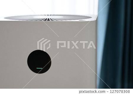 air purifier technology clean dust pm 2.5 in living room inside home for healthy care 127078308
