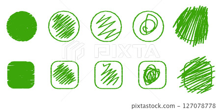 Handwritten mark sheet filling in good and bad examples Green 127078778