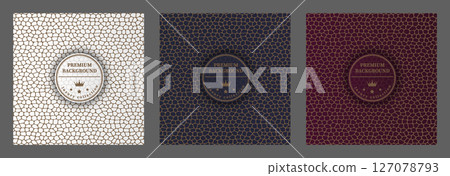 A luxurious pattern. A set of spectacular patterns for covers, prints, interior design, packaging, premium funds and creative ideas 127078793