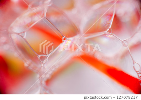 Colored soap and water bubbles. Abstract background. Colored soap and water bubbles. Abstract background. 127079217