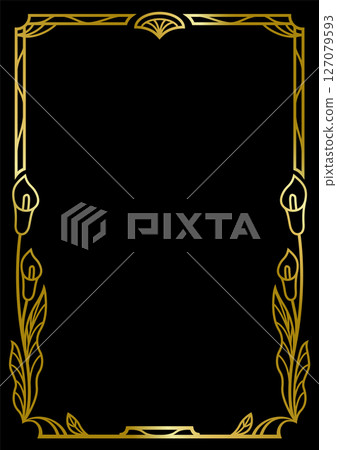Retro Art Deco Frame 12 (Gold) 127079593