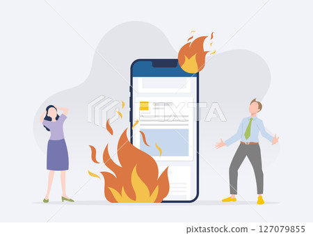 隨著公司帳戶的迅速傳播，社群媒體經理和行銷人員驚慌失措 127079855