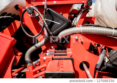 Modern agricultural machinery and equipment. Industrial details. 127080150