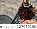 Wooden lantern shade [Devadeva fruit] 127080160
