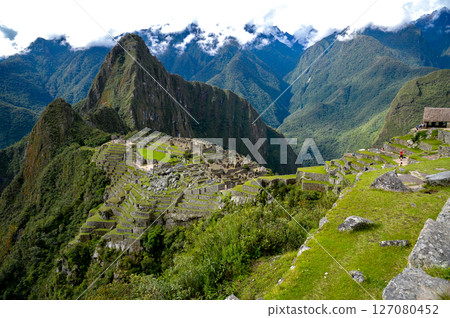 Machu Picchu ruins in Peru, South America 127080452