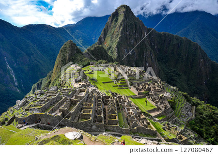 Machu Picchu ruins in Peru, South America 127080467