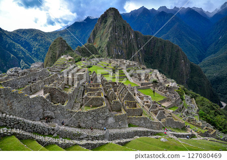 Machu Picchu ruins in Peru, South America 127080469