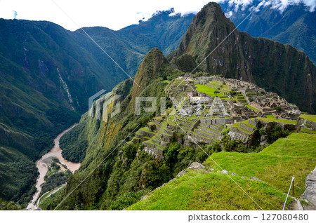Machu Picchu ruins in Peru, South America Machu Picchu ruins in Peru, South America 127080480