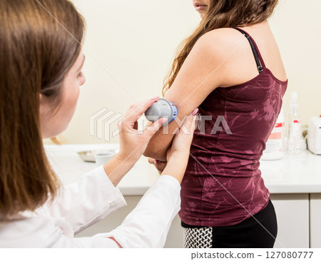 Medical device for glucose check. Continuous glucose monitoring pod. Medical device for glucose check. Continuous glucose monitoring pod. 127080777