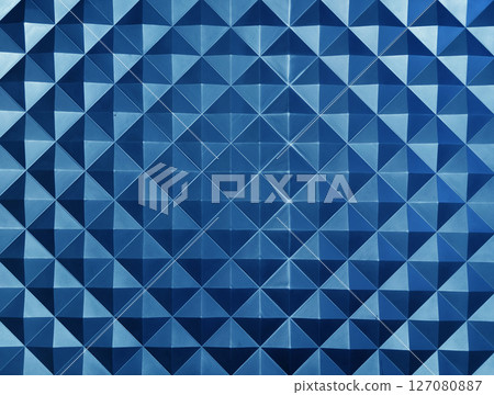Striking black and white geometric pattern wall 127080887