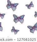 butterfly pattern watercolor 127081025