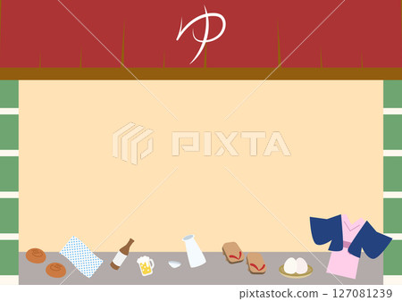 配有溫泉用品的放鬆框架 配有溫泉用品的放鬆框架 127081239