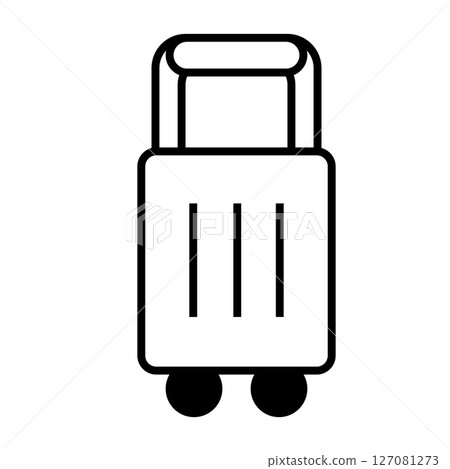 A simple suitcase icon for summer travel 127081273