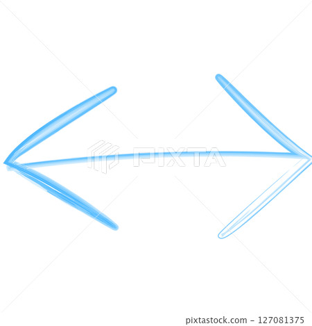 Hand-drawn watercolor arrows left and right 127081375