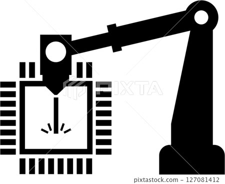 Silicon wafer illustration Silicon wafer illustration 127081412