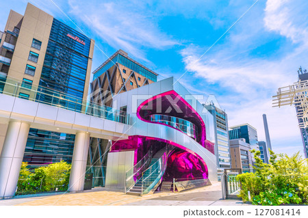 日本東京城市景觀－澀谷櫻花舞台、Nigiwai舞台與建築景觀 127081414