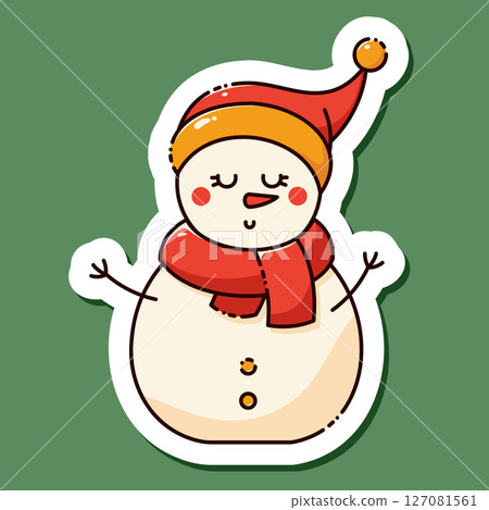 Cute New Year object. 127081561