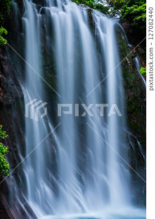 Maruo Falls with fresh greenery [Kirishima City, Kagoshima Prefecture] 127082440