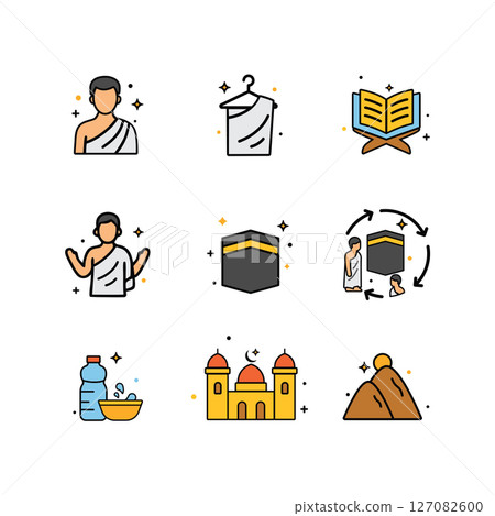 Icons for muslim hajj Icons for muslim hajj 127082600