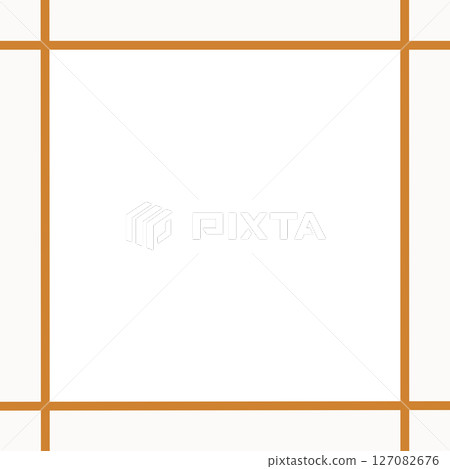 Simple frame with white background and orange lines, center transparent frame material (message frame, PNG) Simple frame with white background and orange lines, center transparent frame material (message frame, PNG) 127082676