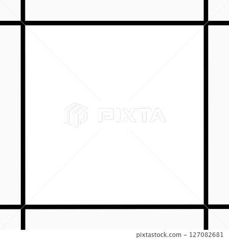 帶有白色背景和黑線的簡單框架，透明中心框架材料（訊息框架，PNG） 127082681