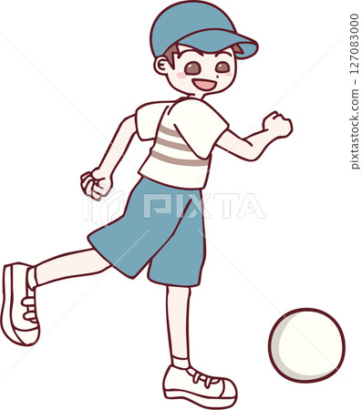 Boy playing ball 127083000