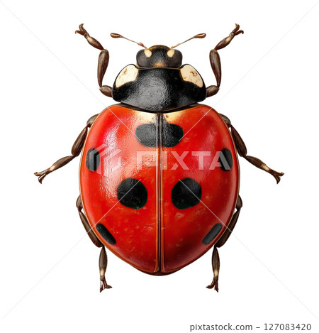 Ladybug on transparent background. AI-generated item Ladybug on transparent background. AI-generated item 127083420