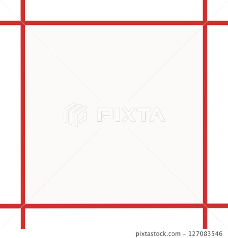 帶有白色背景和紅色交叉線的簡單框架（訊息框架，PNG） 127083546