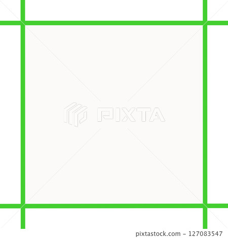 帶有白色背景和綠色交叉線的簡單框架（訊息框架，PNG） 127083547