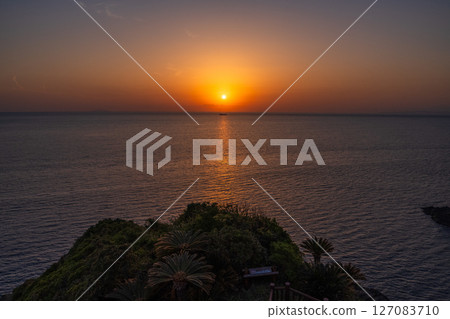 《Kagoshima Prefecture》Sata Cape Observatory: View from the southernmost point of the mainland 《Kagoshima Prefecture》Sata Cape Observatory: View from the southernmost point of the mainland 127083710