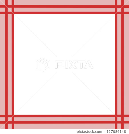 紅色背景和雙十字線邊框/簡單框架材質(中心透明/PNG) 紅色背景和雙十字線邊框/簡單框架材質(中心透明/PNG) 127084148