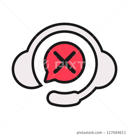 Rejected customer support headset 127084611