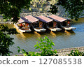 Cormorant fishing sightseeing boat on the Nagara River 127085538